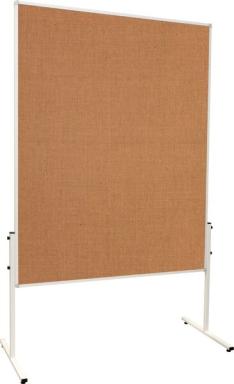 Moderationstafel U-Act, braun/Jute, 120x150cm, Standard, 1-teilig