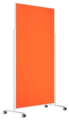 Moderationstafel VarioPin 1000 x 1800 mm, orange, Filz