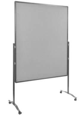 Moderationswand Premium Plus, 150x120cm, grau, klappbar,
