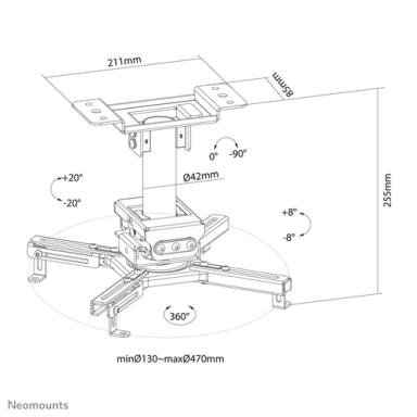 Image NEOMOUNTS_BY_NEWSTAR_BDH_Hhe_255cm_schwarz_img1_4642184.jpg Image