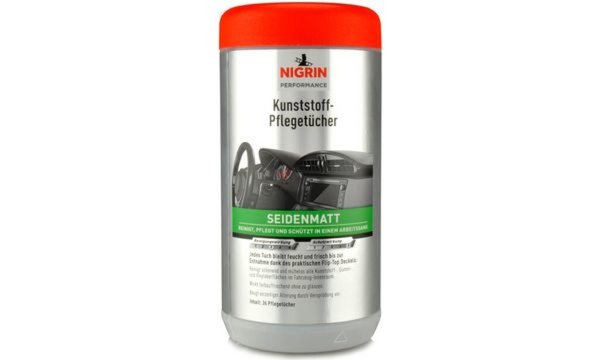 NIGRIN Kunststoff-Pflegetücher seid enmatt, Spenderbox (11590106)