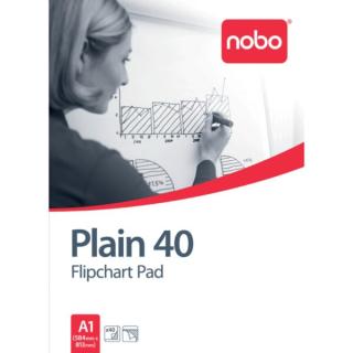 Nobo Flipchart Block, A1, blanko 40 Blatt, 70g/m
