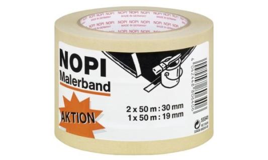 NOPI Maler Krepp Papierabdeckband, 2er Aktions-Turm, beige (8755551)