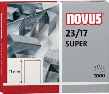 Heftklammern 23/17 super verzinkt Stahldraht, f.Blockhefter