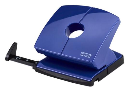 NOVUS 60-B22003 Bürolocher Locher B220 mit AS 20Blatt blau Blau 20 Bl. (80 g/m²)