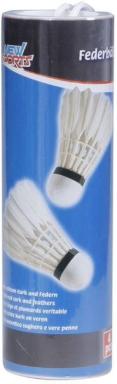 NSP Badminton-Bälle m.Federn,4St.in Dose, Nr: 74101372 NSP Badminton-Bälle m.Federn,4St.in Dose, Nr: 74101372