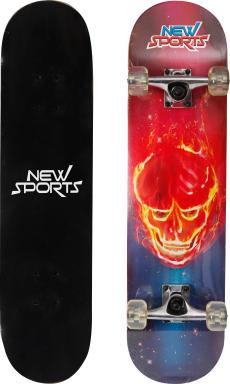 NSP Skateboard Ghostrider L.78,7cm,ABEC7, Nr: 73415781