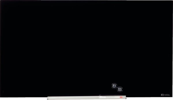 Nobo Whiteboard Glas 57"71x126cm schwarz, magnetisch aus gehärtem