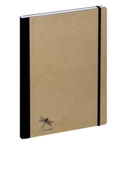 Notizbuch A4 Pur, 192 Seiten, kariert, natur