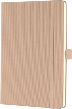 Notizbuch Conceptum, 148x213x20mm, 80g, Hardcover, beige, liniert, 194 S.