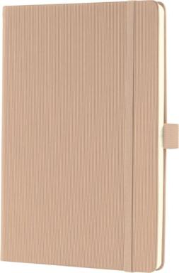 Notizbuch Conceptum, 148x213x20mm, 80g, Hardcover, beige, kariert, 194 S.