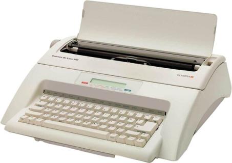 Schreibmaschine - Carrera de luxe MD 20 Zeichen Display