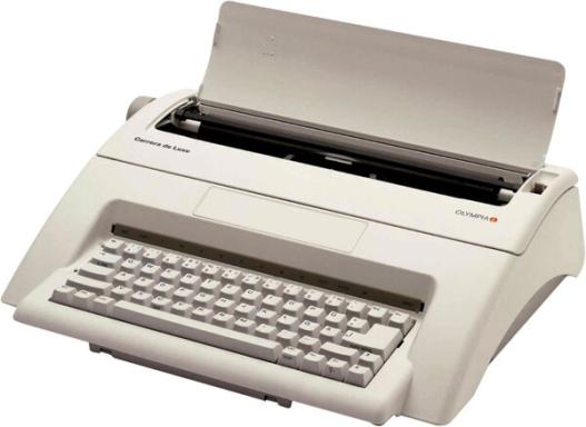 OLYMPIA Carrea de luxe Schreibmaschine 10-15 Schriftgroesse 11Zeichen pro sek L