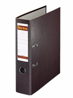 Ordner A4, No.1, 8cm, o. Kantenschutz, braun, Folienkaschiert, Griffloch,