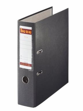 Ordner A4, No.1, 8cm, o. Kantenschutz, schiefer, Folienkaschiert, Griffloch,