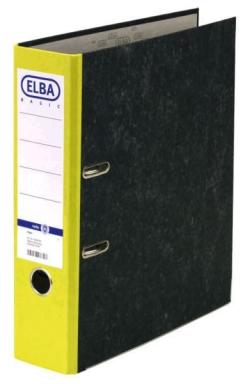 Ordner ELBA SMART A4 80 mm Wolkenmarmor gelb