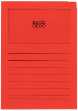 Organisationsmappe Ordo classico, int.rot, m. Sichtfenster 180 x 100 mm