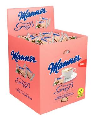 Original Manner, Waffel mit feiner Haselnusscreme