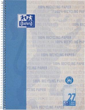 Oxford Collegeblock "Recycling", DIN A4+, 80 Blatt, liniert