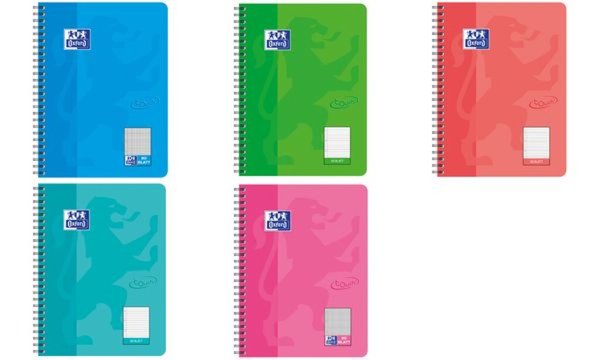 Oxford Collegeblock Touch, B5, kari ert, 80 Blatt, rosa (5400889)