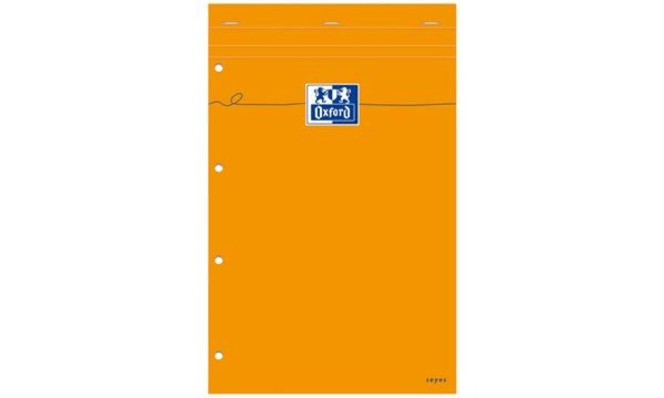 Oxford Notizblock, 210 x 315, karie rt, 80 Blatt, orange (5401494)