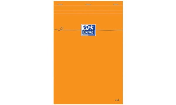 Oxford Notizblock, 210 x 315 mm, bl anko, 80 Blatt, orange (5401509)