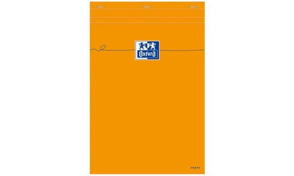 Oxford Notizblock, DIN A4, Seyès, 8 0 Blatt, orange (5401490)