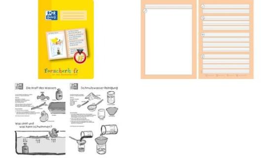 Oxford Schreiblernheft Forscherhef t, Lineatur: 1F, DIN A4 (5400632)