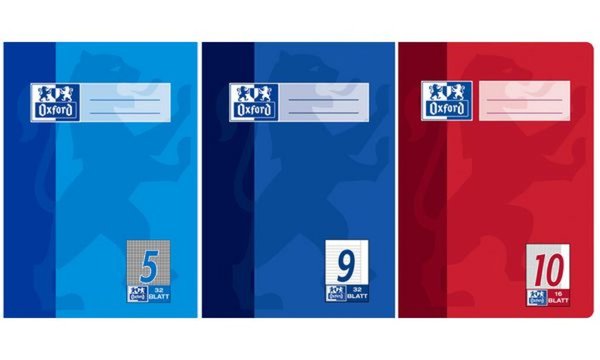 Oxford Schulheft, DIN A5, Lineatur 9 / liniert, 32 Blatt (5400361)