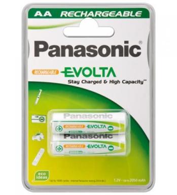PANASONIC 1x2 Panasonic Akku NiMH Mignon AA 1900 mAh Rechargeable Evolta