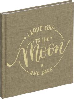 Notizbuch, blanko Papier, braun Feel good books love, 128 Seiten