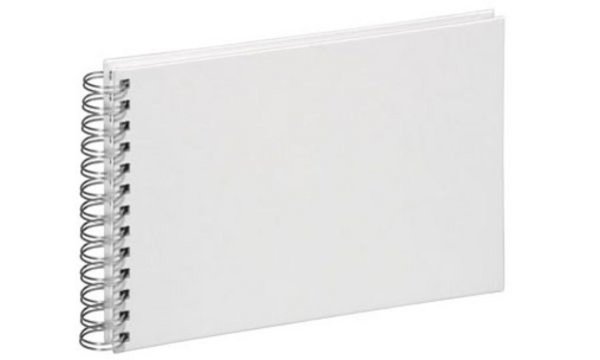 PAGNA Foto-Spiralalbum, Leineneinba nd, weiß (61210902)