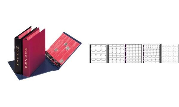 PAGNA Münzalbum, 4-Ring-Mechanik, b lau (63022006)