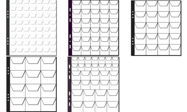 PAGNA Münzhüllen, 20 Fächer à 45 x 45 mm, 215 x 235 mm (63032319)
