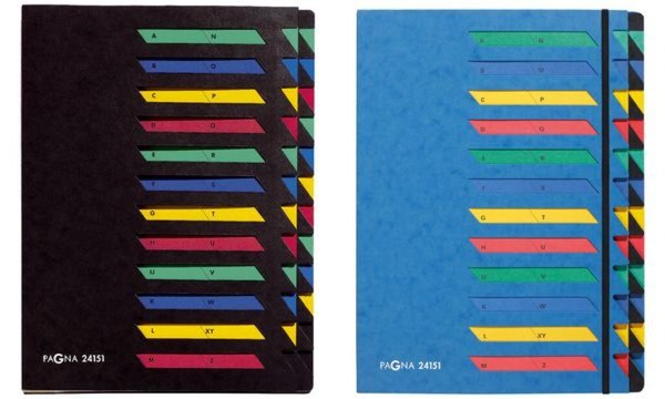PAGNA Ordnungsmappe DESKORGANIZER A -Z, 24 Fächer, schwarz (62415104)