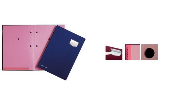 PAGNA Unterschriftenmappe DE LUXE , DIN A4, 20 Fächer, grau (62420206