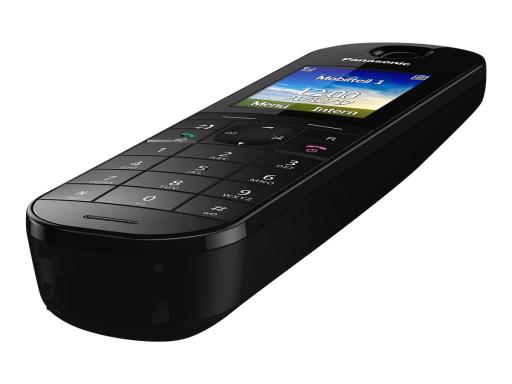 PANASONIC KX-TGQ400GB schwarz IP Mobilteil für Router mit DECT/CAT-iq Basis Fri