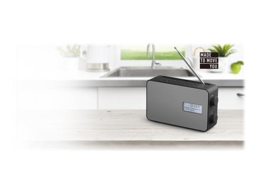 PANASONIC RF-D30BTEG-K sw Digitalradio UKW,DAB+,Bluetooth,AUX,Display,IPX4
