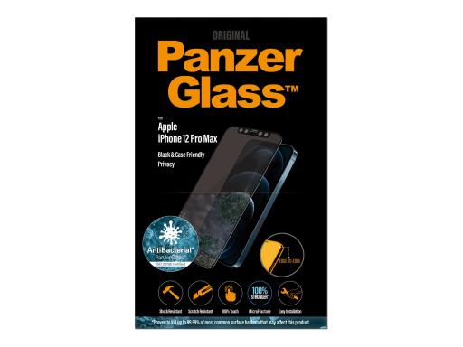 PANZERGLASS E2E iPhone 6.7? CF Privacy Antibakteriell, Black