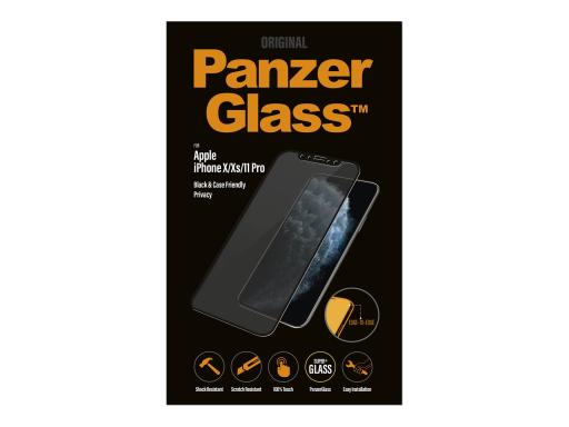 PANZERGLASS Privacy Case Friendly Apple NEW iPhone 5.8, Black
