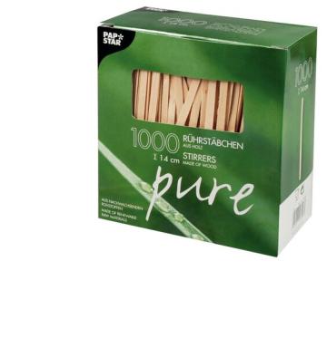 Image PAPSTAR_Rhrstbchen_pure_L_14_cm_Holz_img1_3868742.jpg Image