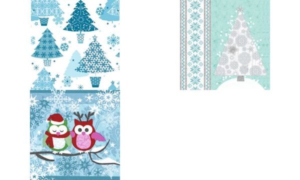 PAPSTAR Weihnachts-Motivservietten Frosty Trees (6484221)