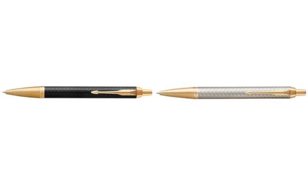 PARKER Kugelschreiber Parker PARKER IM Prem. Black/Gold M Blau