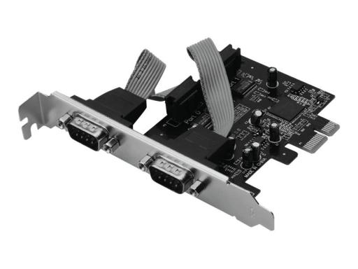 PCI Expr Card DIGITUS 2x D-Sub9 seriell Ports + LowProfile retai