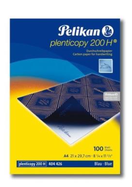 PELIKAN Durchschreibpapier Plenticopy 200, Inhalt: 10 Blatt A4, blau schreibend