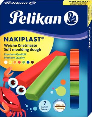 PELIKAN Knete Nakiplast 196/7 farbsortiert 125,0 g; 1 Pack = 7 St.
