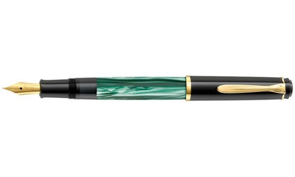 PELIKAN Kolbenfüllhalter Pelikan Classic M200 grün-marm.B