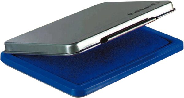 PELIKAN Stempelkissen 9 x 16 cm Blau, Metallic-Gehäuse