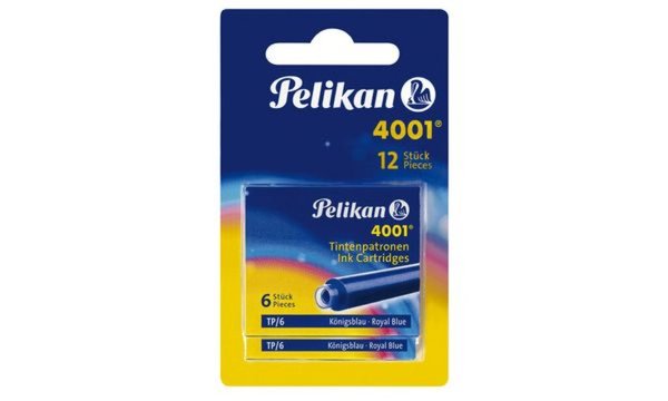 PELIKAN Tintenpatronen 4001 TP/6, königsblau Standard-Tintenpatronen für alle g