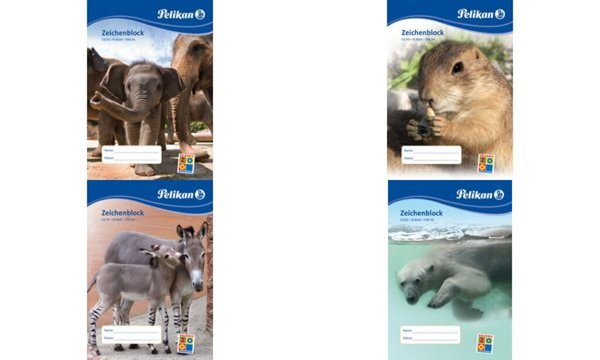 PELIKAN Zeichenblock A4 100g/m  10 Bl. C4/10 chlorfrei weiß
